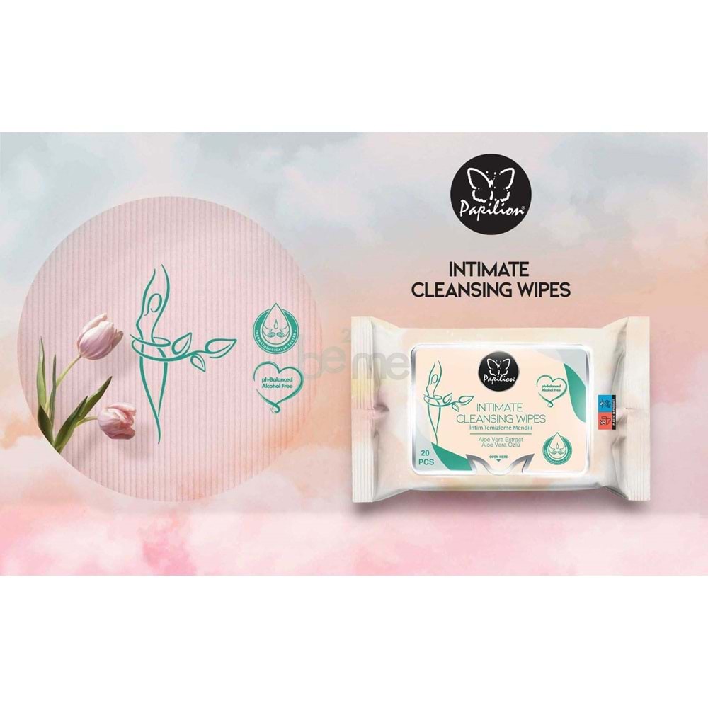 Papilion Intimate Cleansing Wipes 20 li