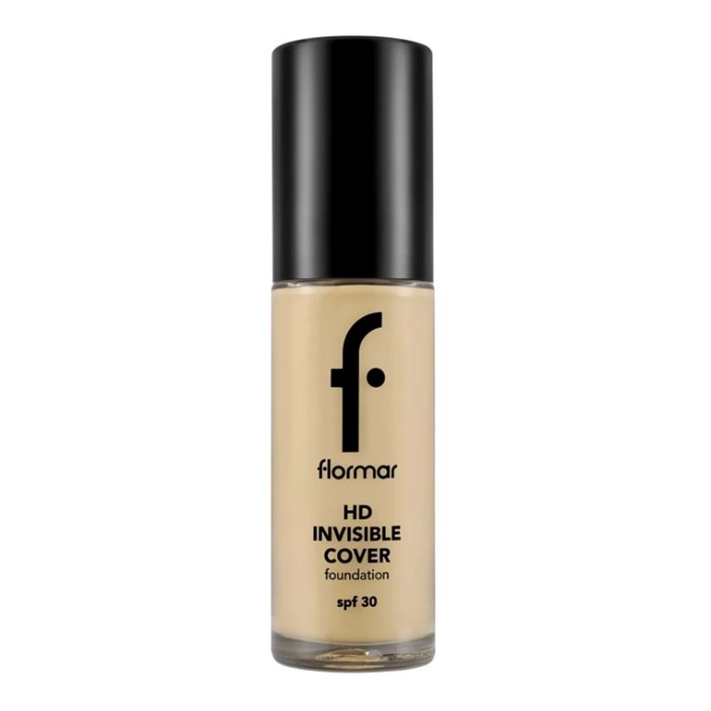 Flormar Doğal Bitişli Fondöten- Invisible Cover Hd Fdt. - Sıcak Alt Ton 060 Ivory