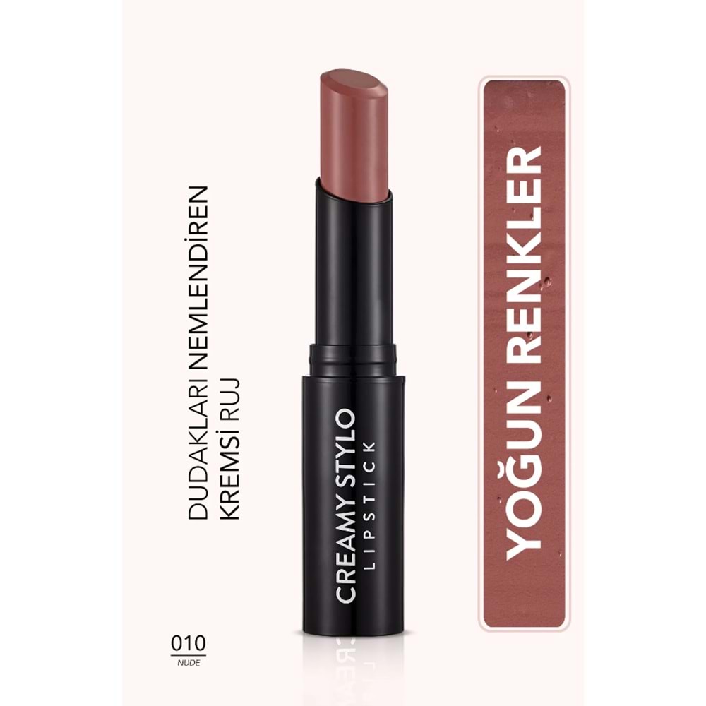 Flormar Yarı Parlak Stick Ruj Creamy Stylo Lipstick 010