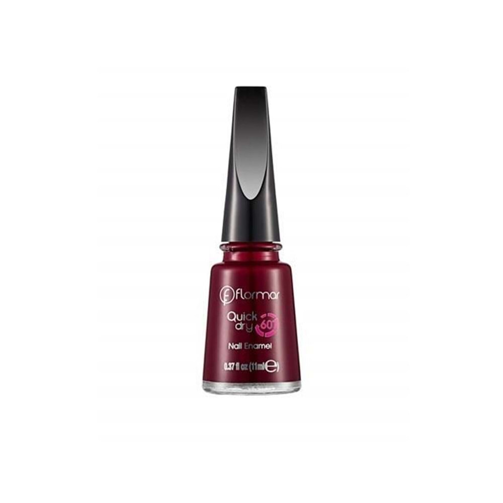 Flormar Oje - Quick Dry Nail Enamel Qd22 Red Velvet