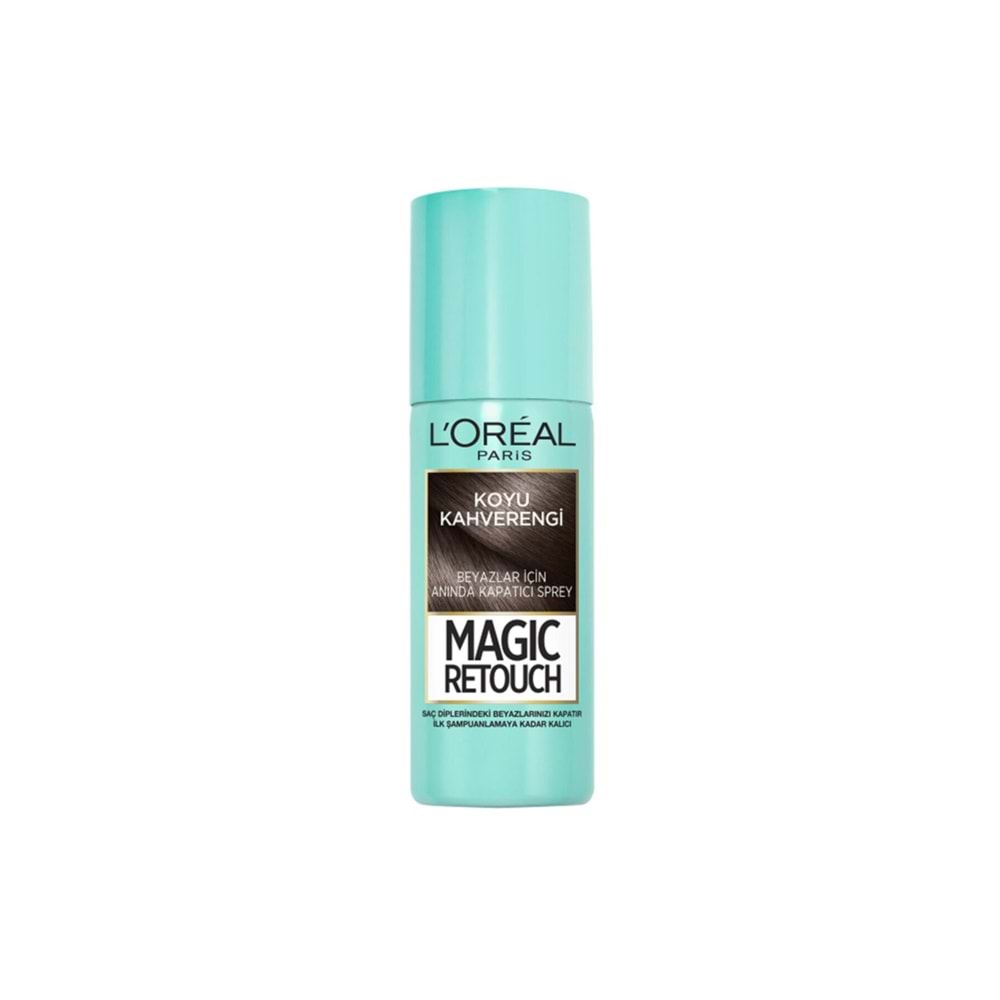 Loreal Paris Beyaz Saçlar için Kapatıcı Koyu Kahverengi Saç Spreyi 75 ml