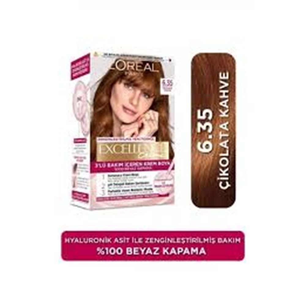 Loreal Paris Excellence Creme Saç Boyası 6.35 Çikolata Kahve