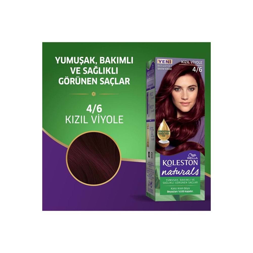 Koleston Naturals Saç Boyası 4/6 Kızıl Viyole