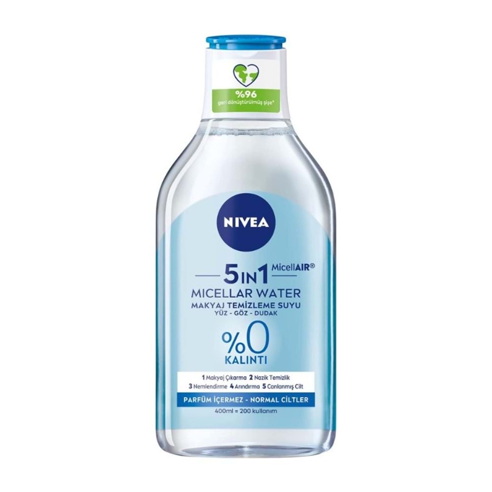 Nivea Micellar Makyaj Temizleme Suyu Canlandırıcı Normal Ciltler 400 Ml
