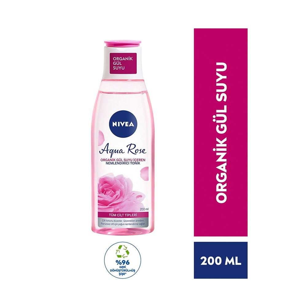 Nivea Aqua Rose Organik Gül Suyu Içeren Tonik 200 Ml