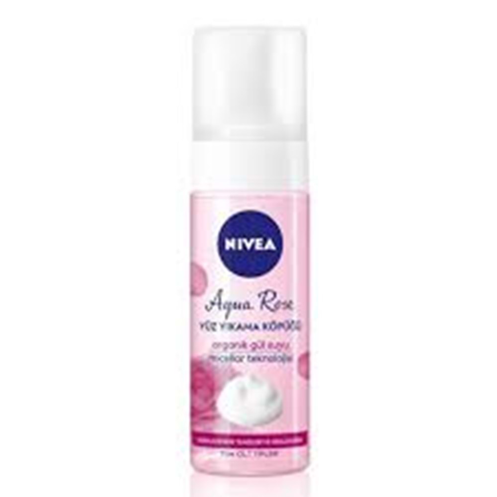 Nivea Aqua Rose Organik Gül Suyu Içeren Yüz Yıkama Köpüğü 150 Ml