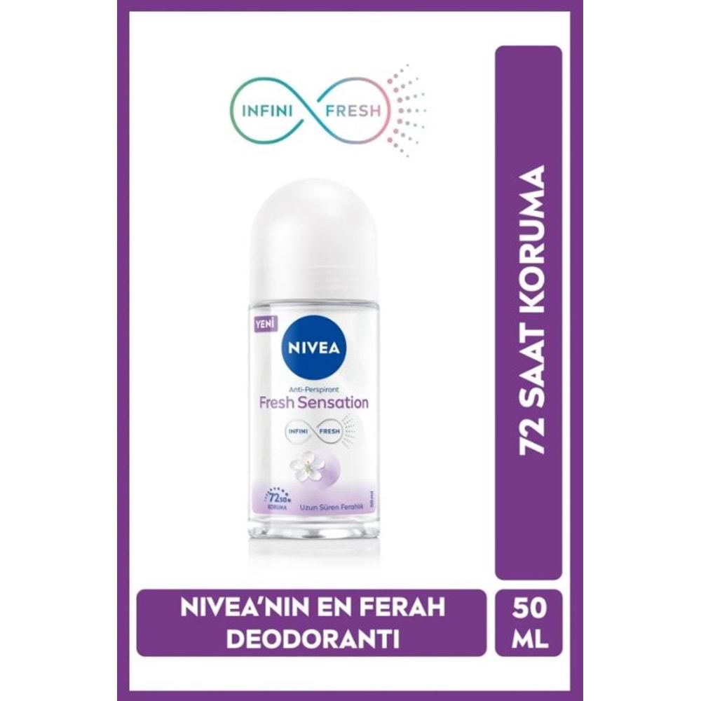 Nivea Fresh Sensation Kadın Roll On Deodorant 50 Ml