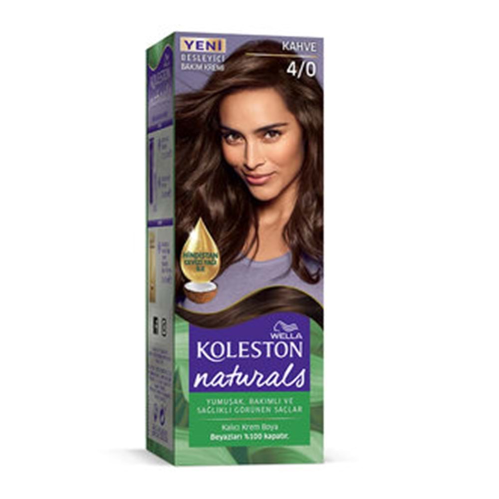 Koleston Naturals Saç Boyası 4/0 Kahve