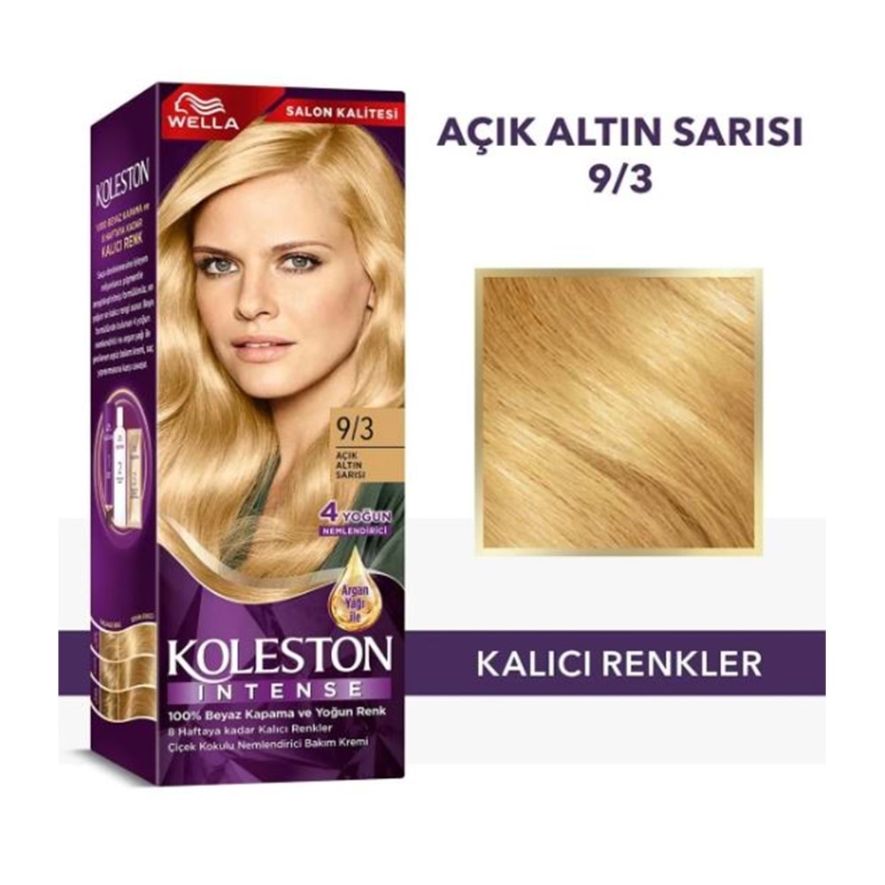 Koleston Intense 9/3 Açık Altın Sarısı