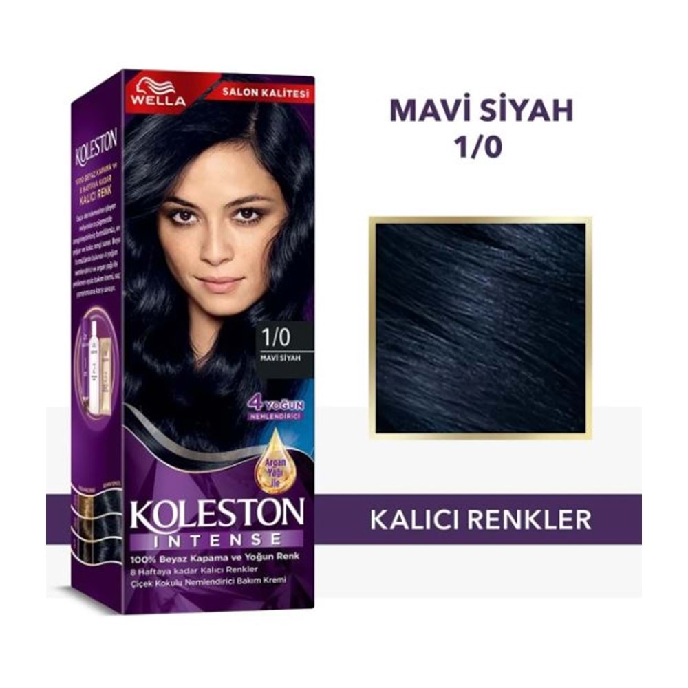 Koleston Intense 1/0 Mavi Siyah