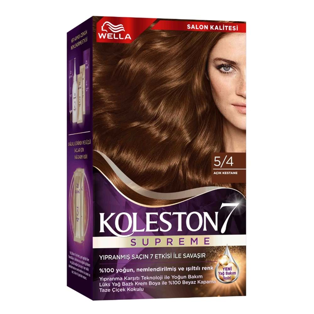 Koleston Supreme Kit 5/4 Açık Kestane