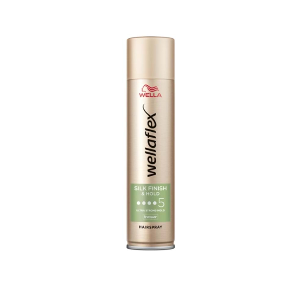 Wella Wellaflex Silk Finish & Hold İpeksi Bitiş ve Tutuş Sağlayan Saç Spreyi Ultra Strong Hold 400 ml