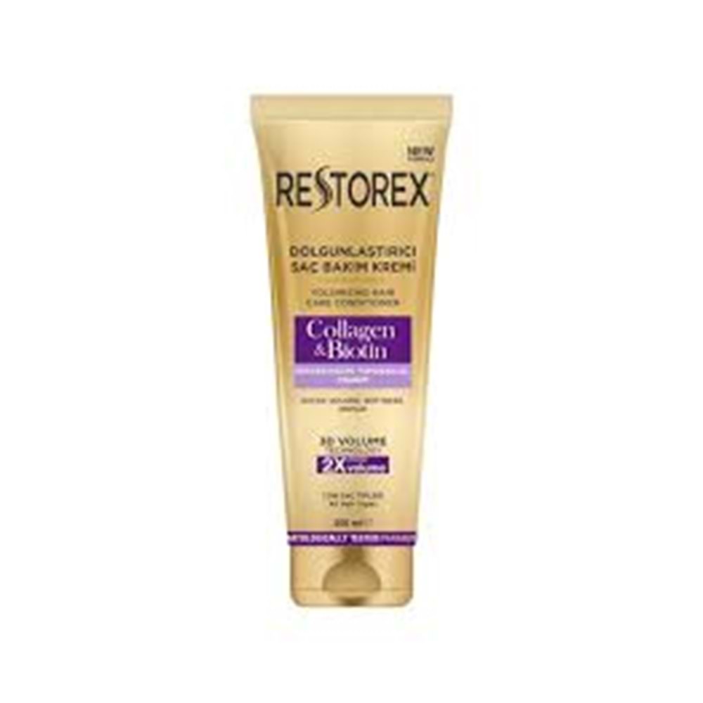 Restorex Dolgunlaştırıcı Saç Bakım Kremi Collagen & Biotin 250 Ml