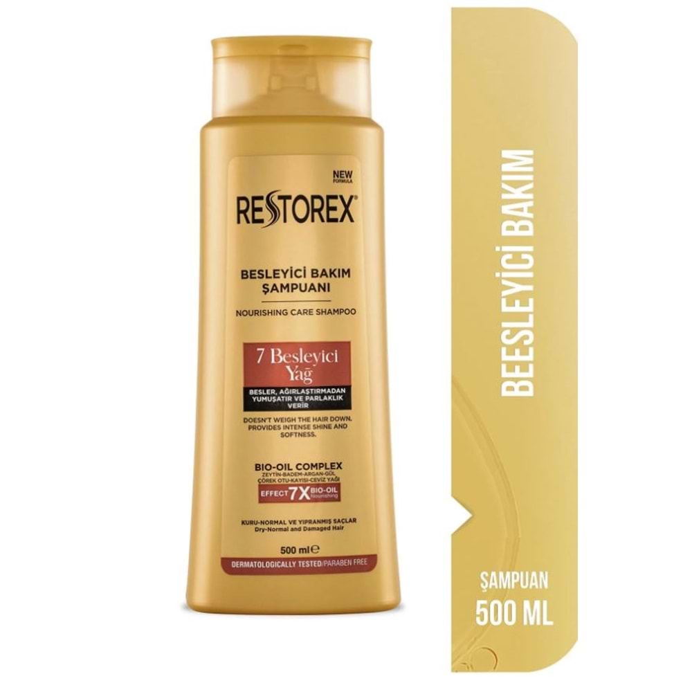 Restorex Bakım Şampuanı 7 Besleyici Yağ 500 ml