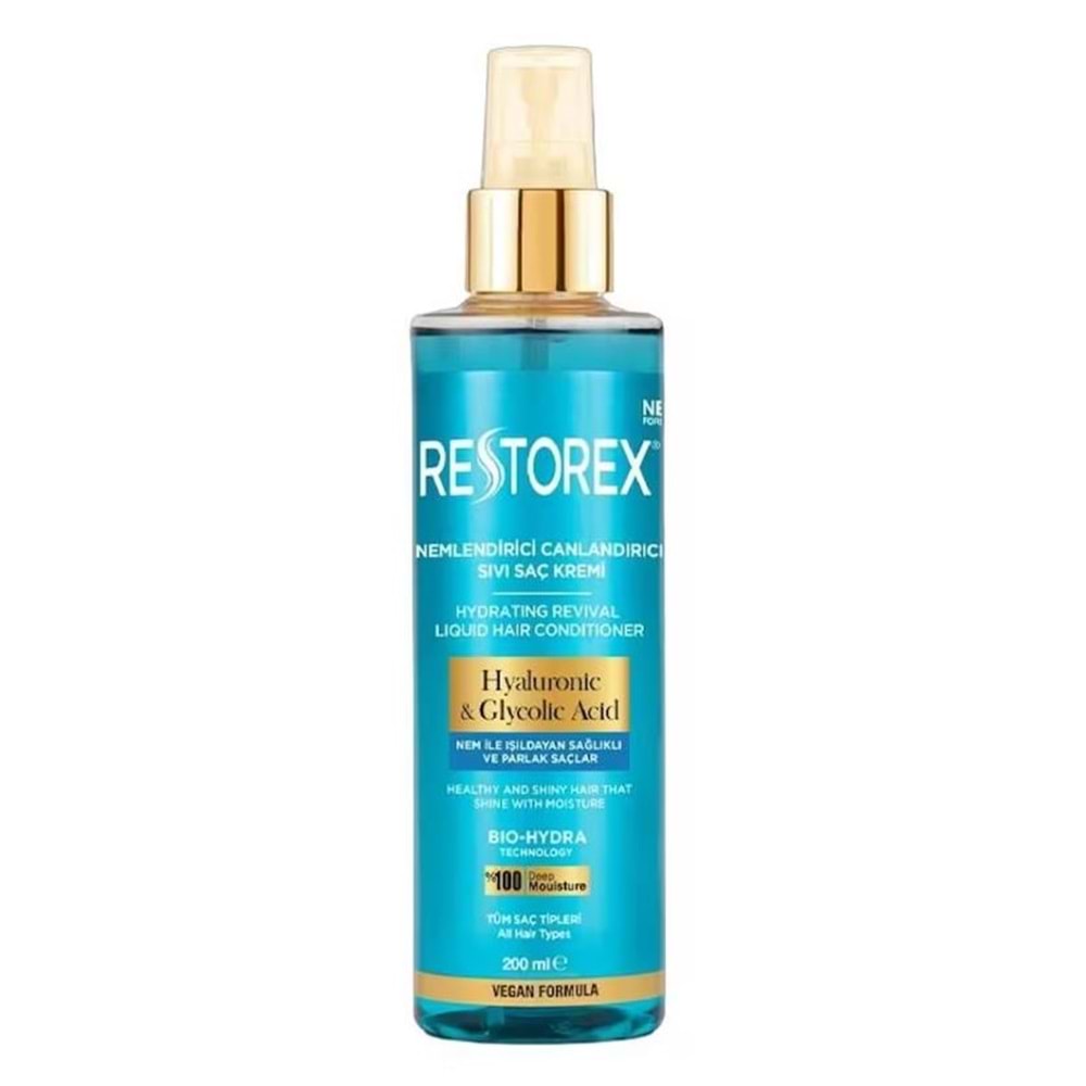 Restorex Hydra Nemlendirici Canlandırıcı Bakım Sıvı Saç Kremi 200 Ml