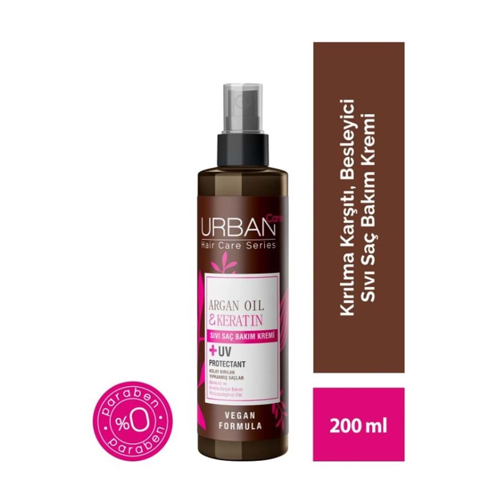 Urban Care Argan Yağı&Keratin Sıvı Saç Bakım Kremi 200 ml