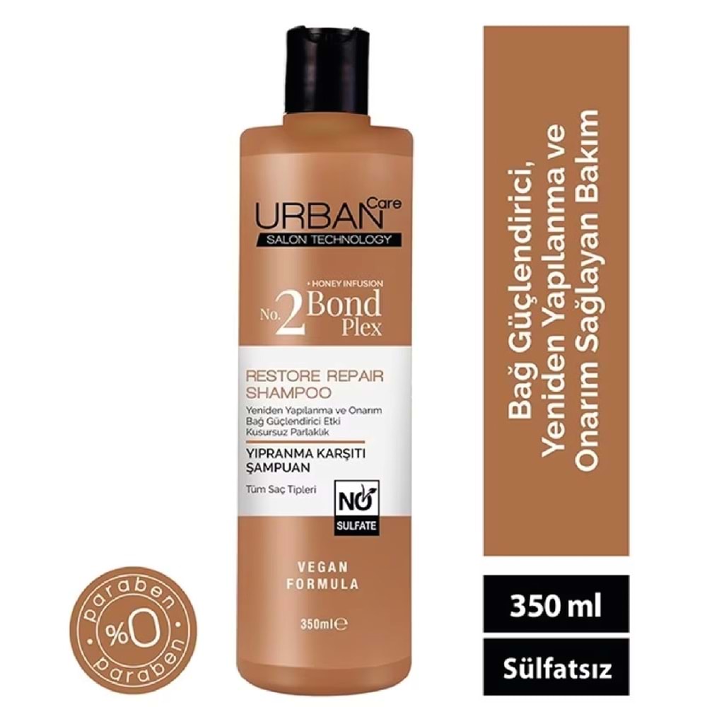 Urban Care No.2 Bond Plex Restore Repair Saç Bakım Şampuanı 350 Ml