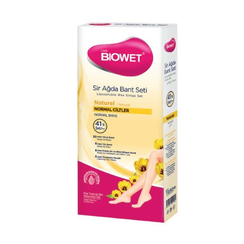 Lady Biowet Sir Ağda Bant Seti 4 lü Naturel