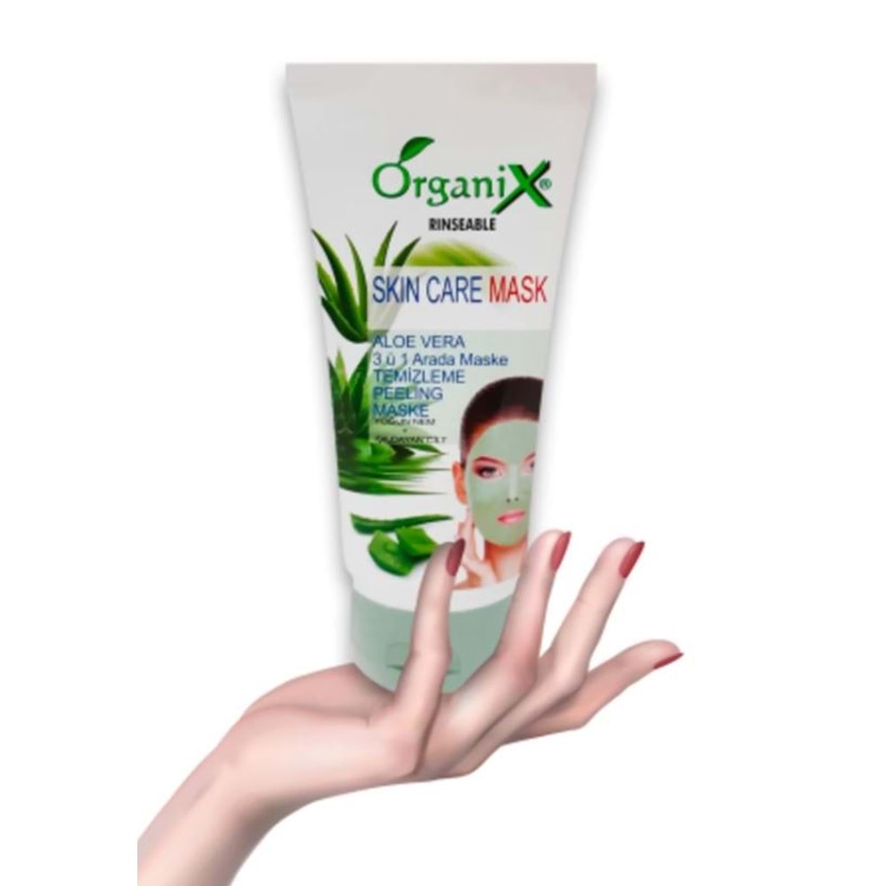 Organix Aloe Vera 3ü1 Arada Temizleme Peeling Maske 150 ml