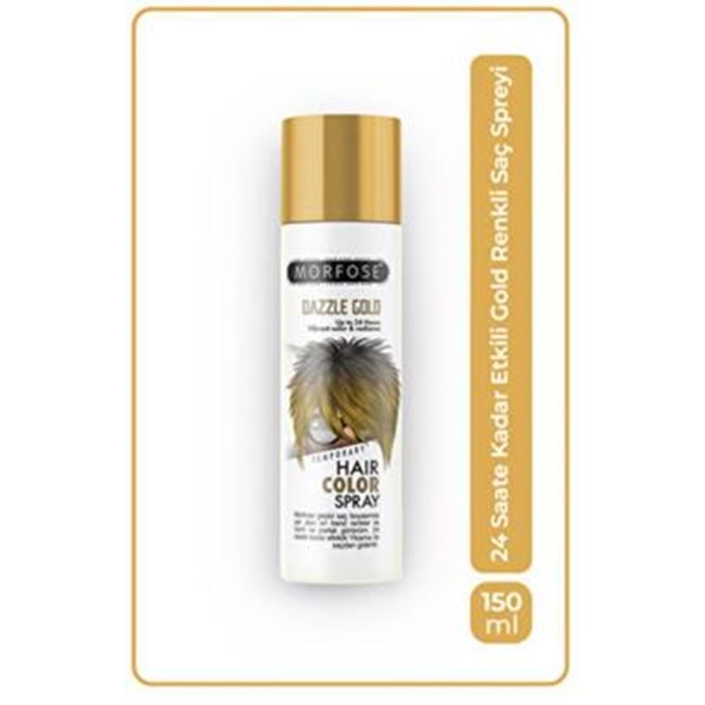 Morfose Dazzle Gold Hair Color Spray 150 Ml Kategori: Saç Boyası