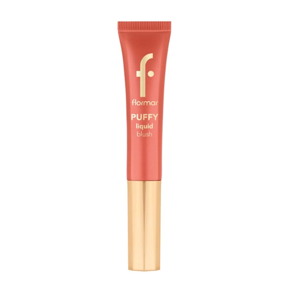 Flormar Puffy Nemlendirici Etkili&Parlak Bitişli Sünger Aplikatörlü Likit Allık-002Peachy Glow