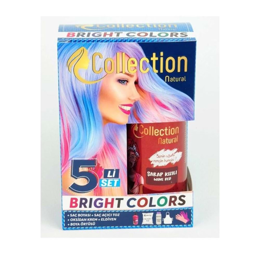 Collection Natural Set Balyaj Boyası Şarap Kızılı Set