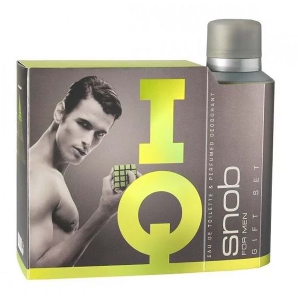 Snob IQ Edt 100 Ml + 150 Ml Deodorant Erkek Parfüm Seti