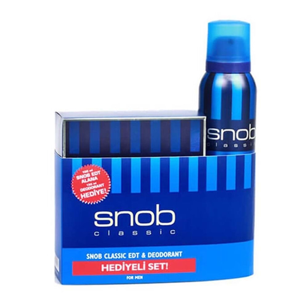 SNOB CLASSIC EDT+DEO HEDİYELİ KOFRE