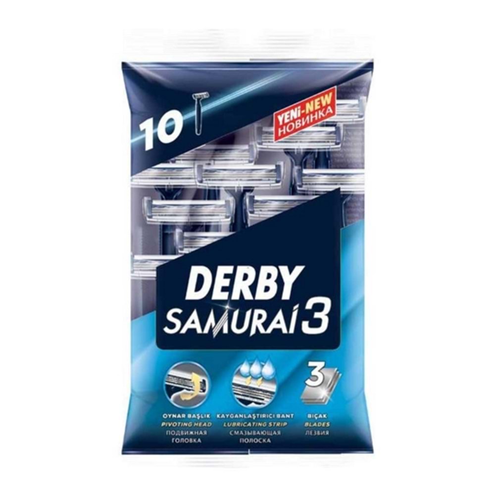 Derby Tıraş Bıçağı 10'lu Poşet Samurai3