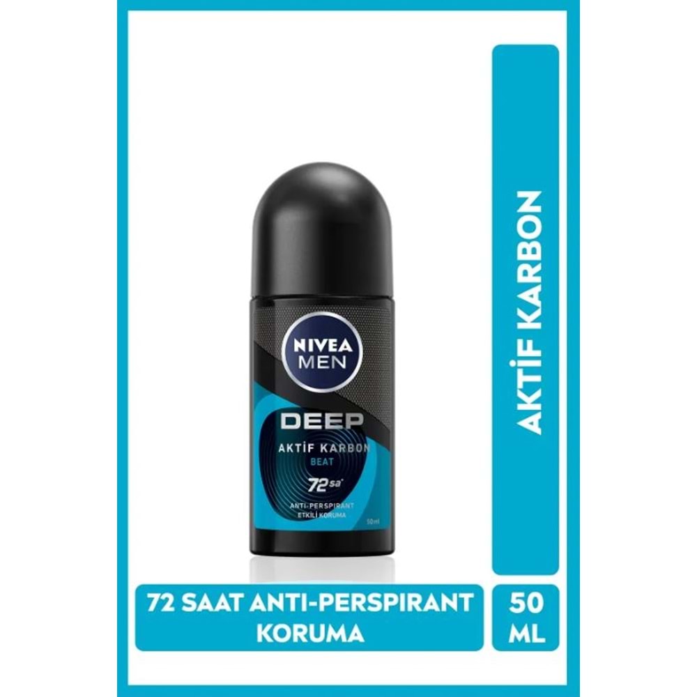 Nivea Men Erkek Roll-on Deodorant Deep Beat 50ml