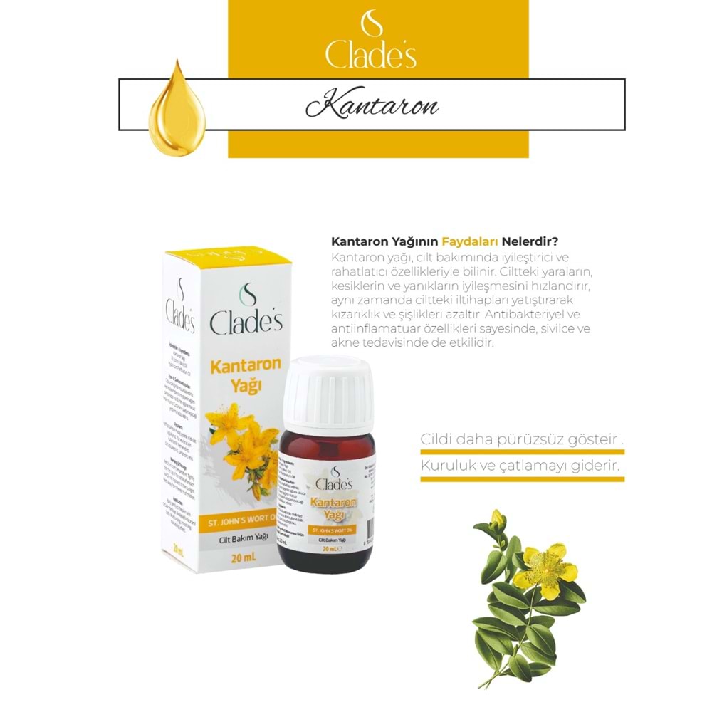 Clades Kantaron Yağı 20 Ml
