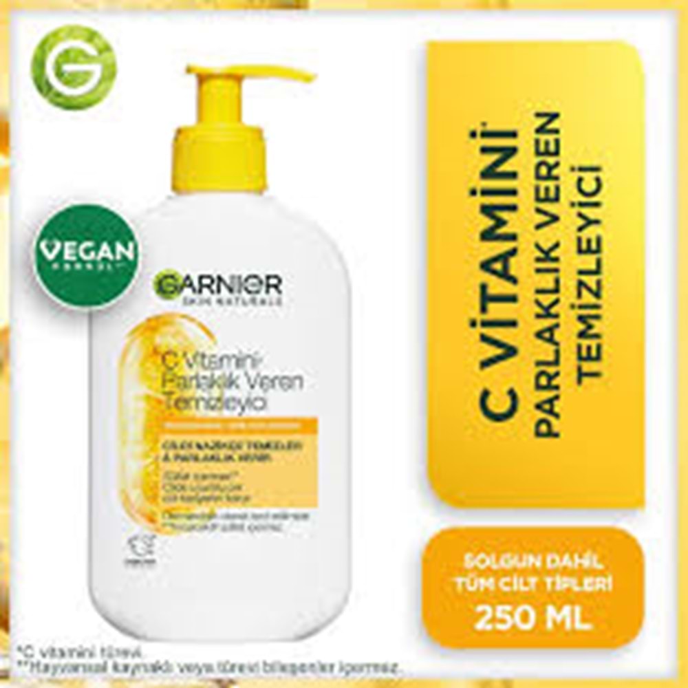 Garnier C Vitamini Parlaklık Veren Temizleyici 250 ML