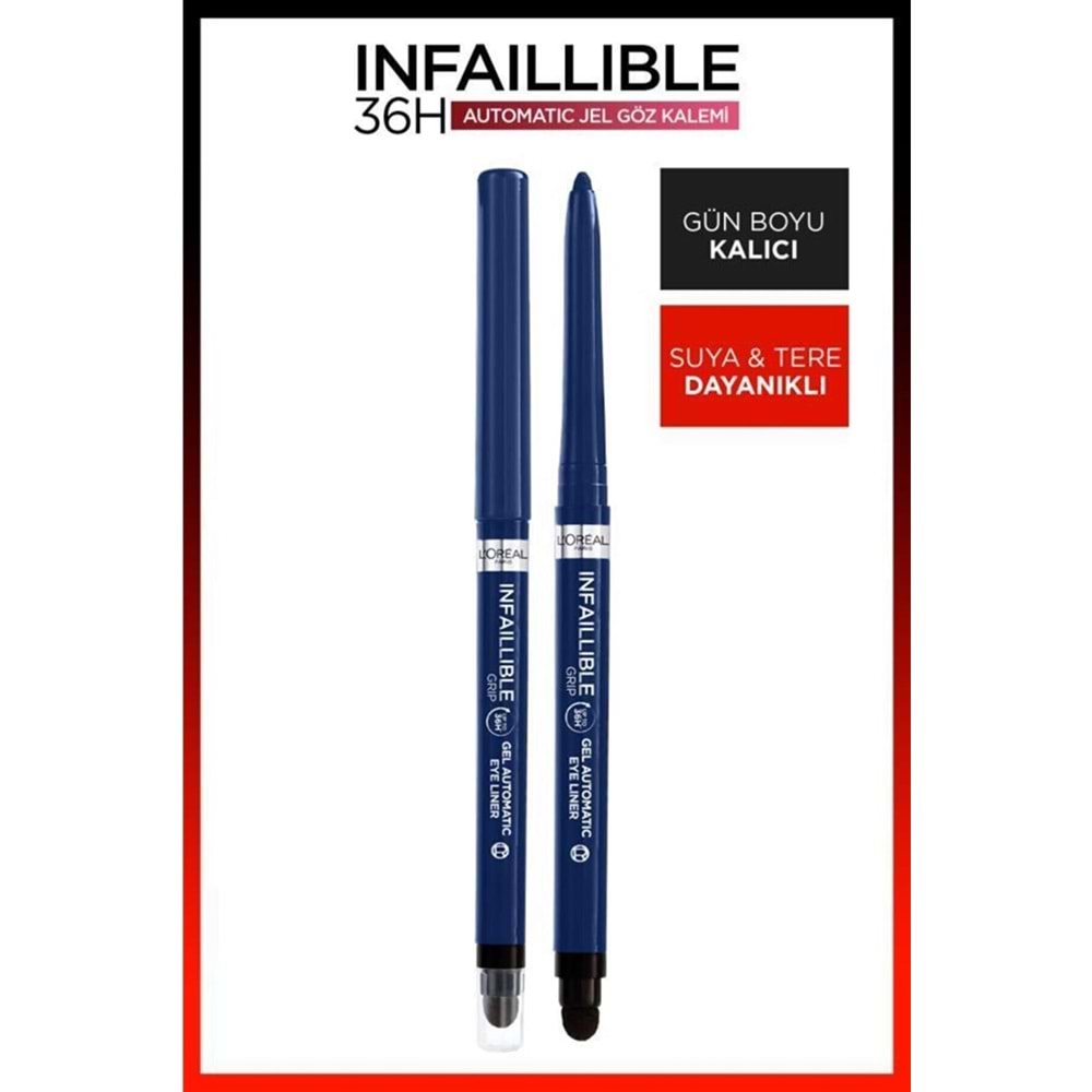 LOreal Paris Infaillable Automatic Jel Göz Kalemi - Mavi IAJLKLM