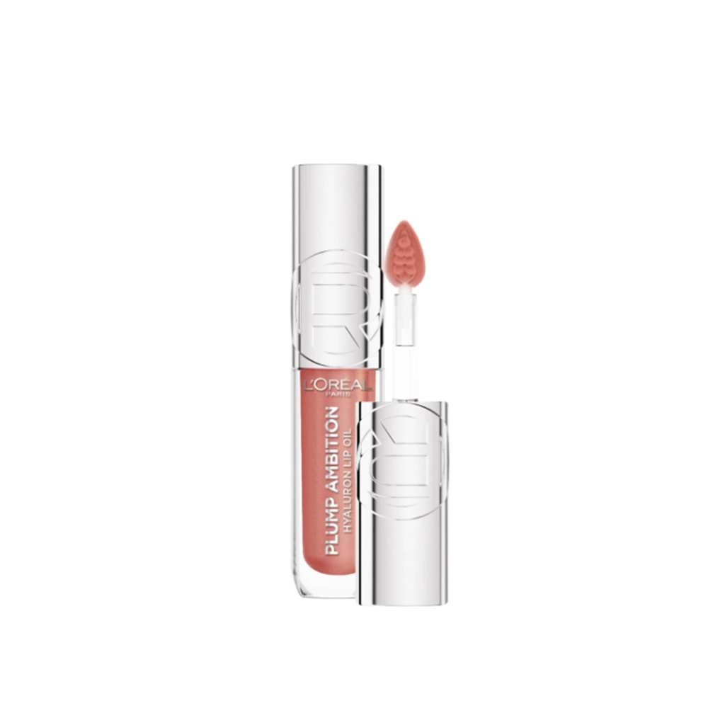 L'Oreal Paris Plump Ambition Hyaluron Lip Oil Besleyici ve Nemlendirici Dudak Parlatıcısı - 650 Nude Macaron