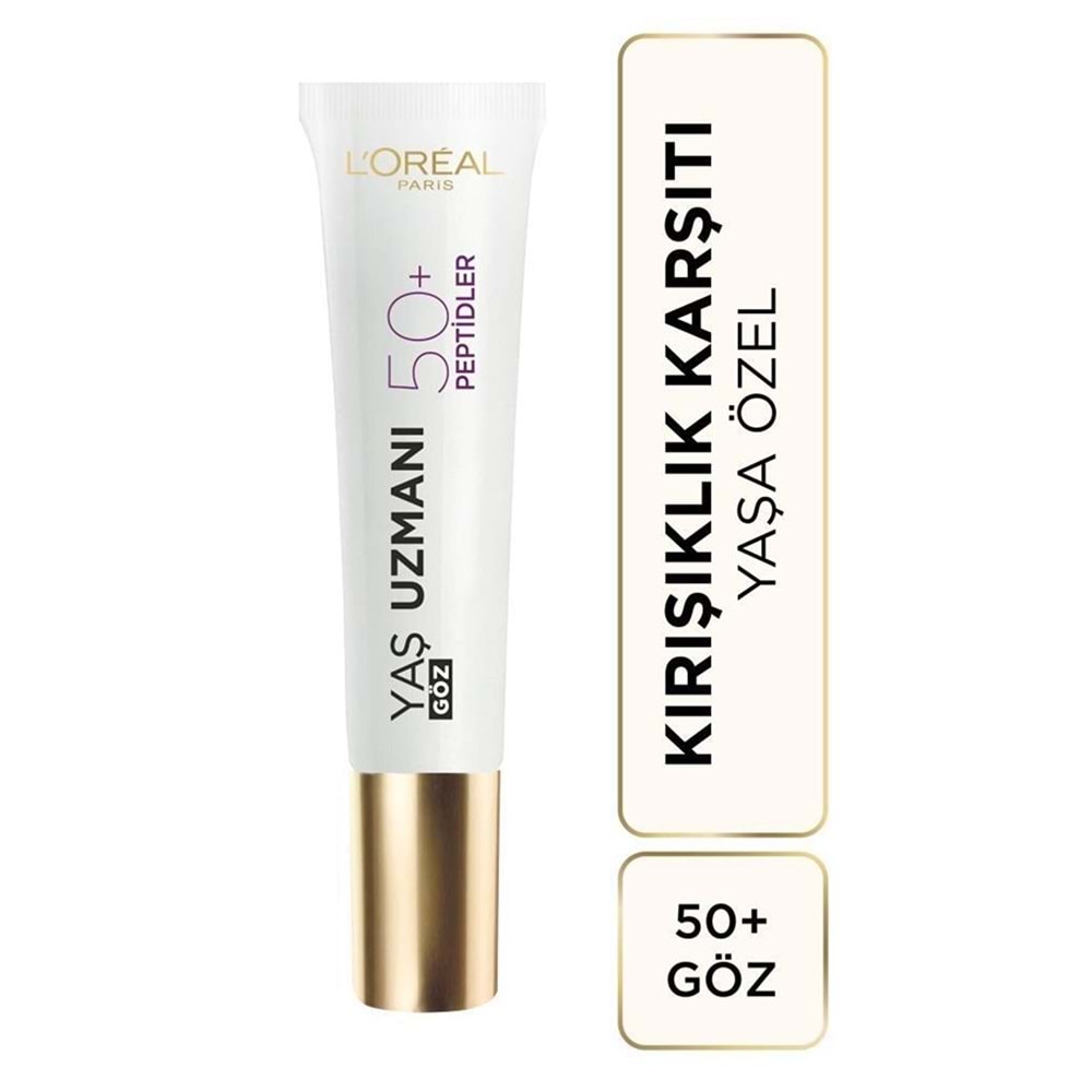 Loreal Paris Yaş Uzmanı 50+ Kırışıklık Karşıtı Yenileyici Göz Kremi
