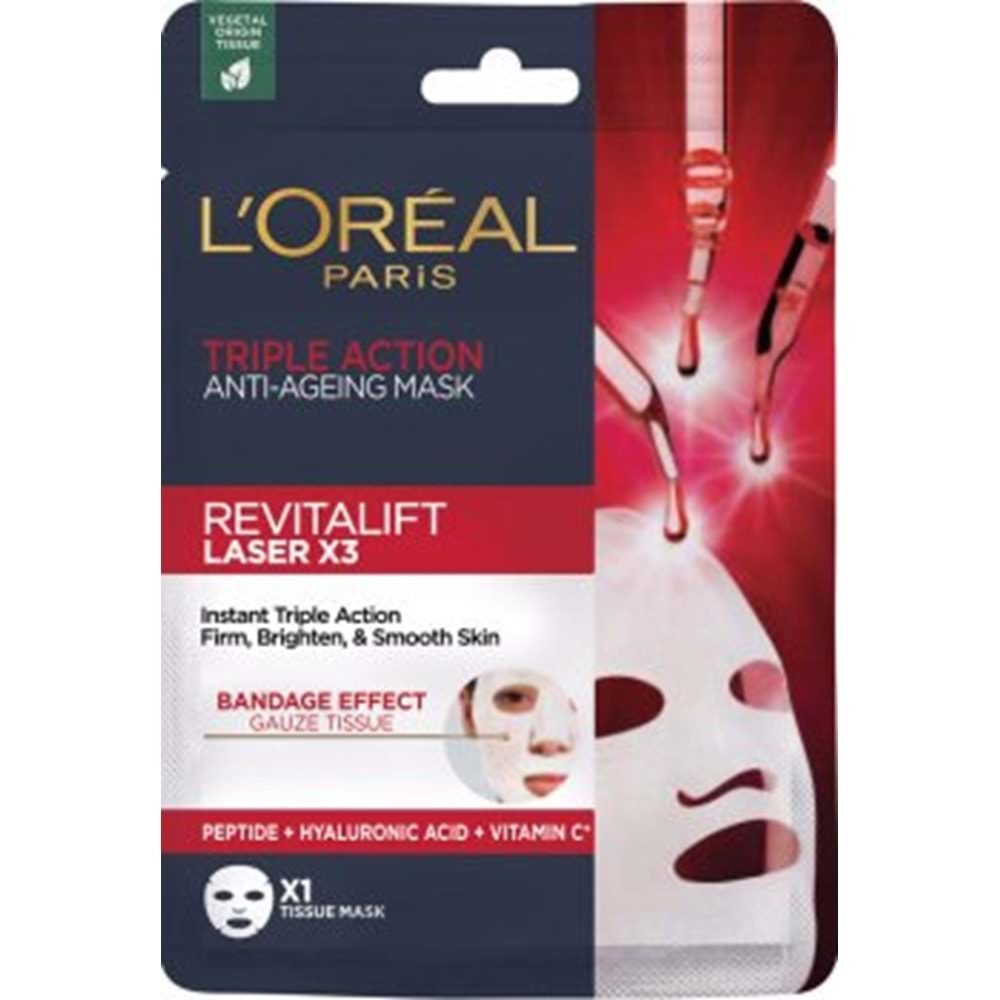 Loreal Paris Revitalift Lazer X3 Yaşlanma Karşıtı Maske