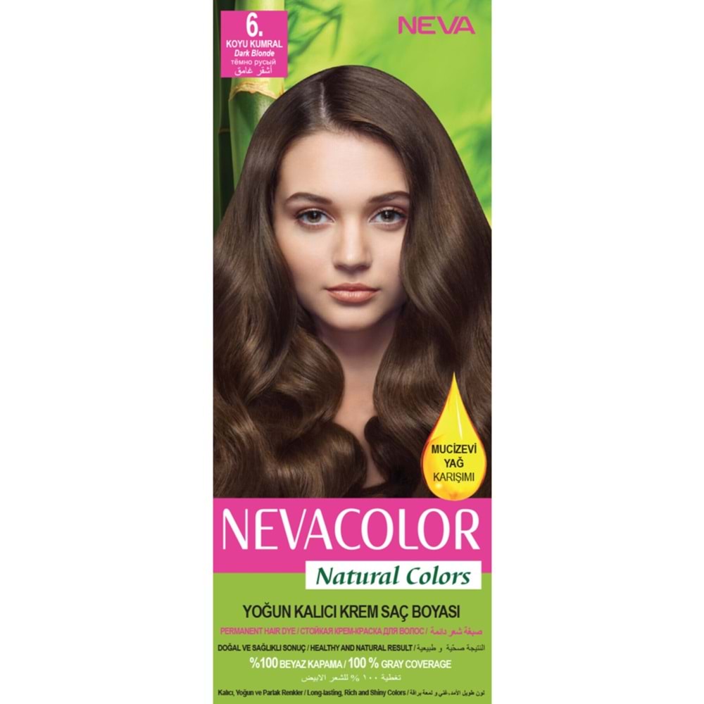 Neva Color Saç Boyası Seti 6 Koyu Kumral