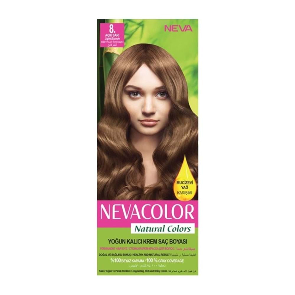 Neva Color Natural 8. Açık Sarı Saç Boyası