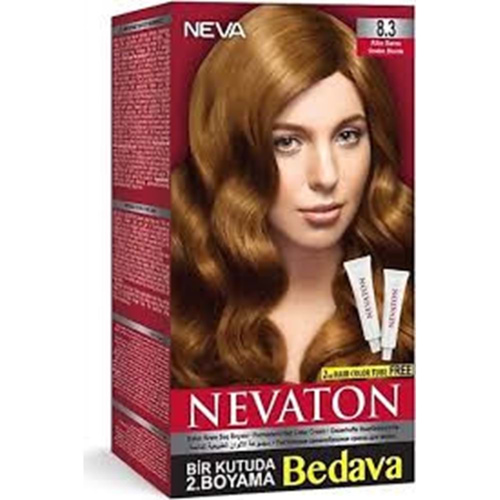 Nevaton 2 Li Saç Boyası 8.3 Altın Sarısı