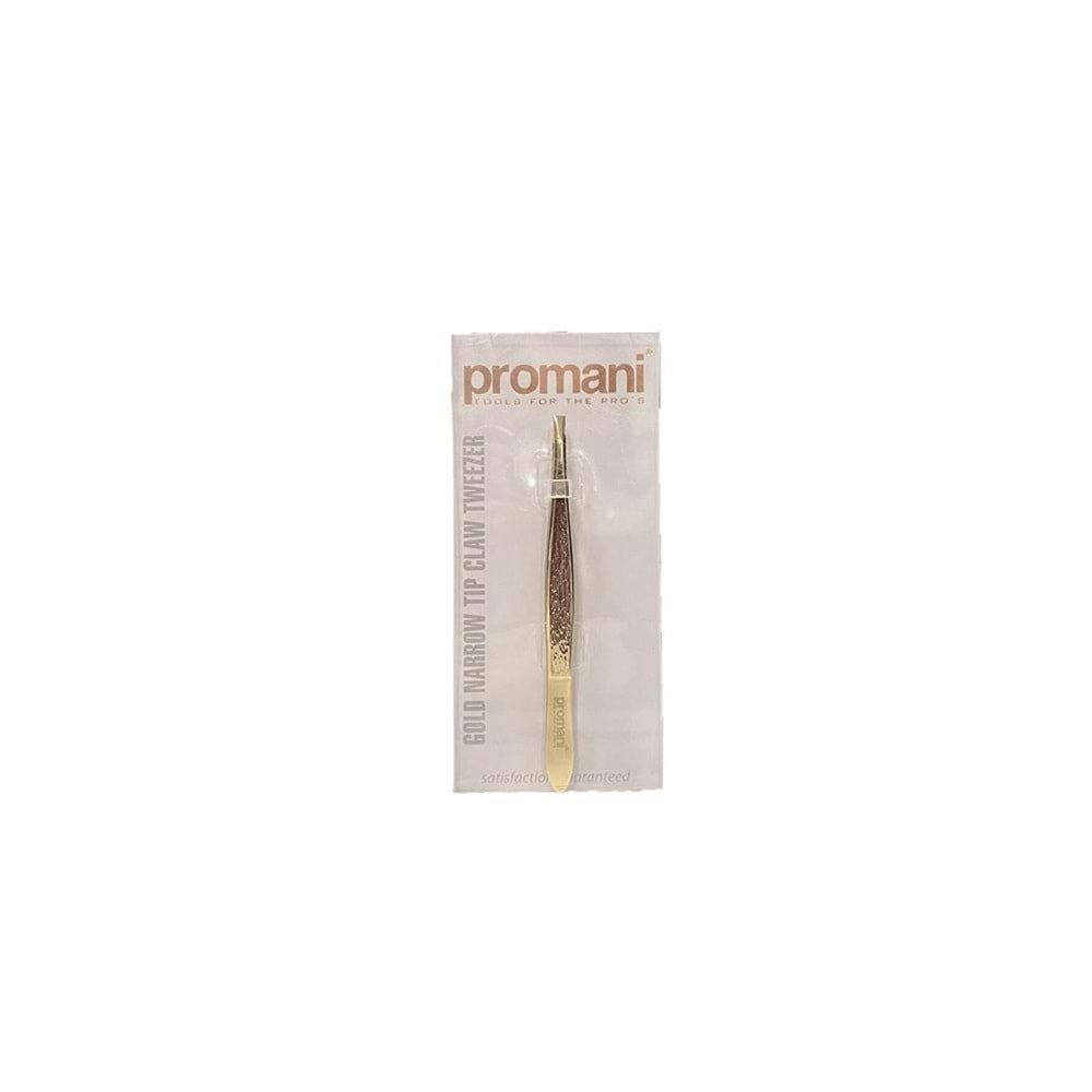 Promani Pr-919 Altın Düz Ince Uçlu Cımbız PR-919