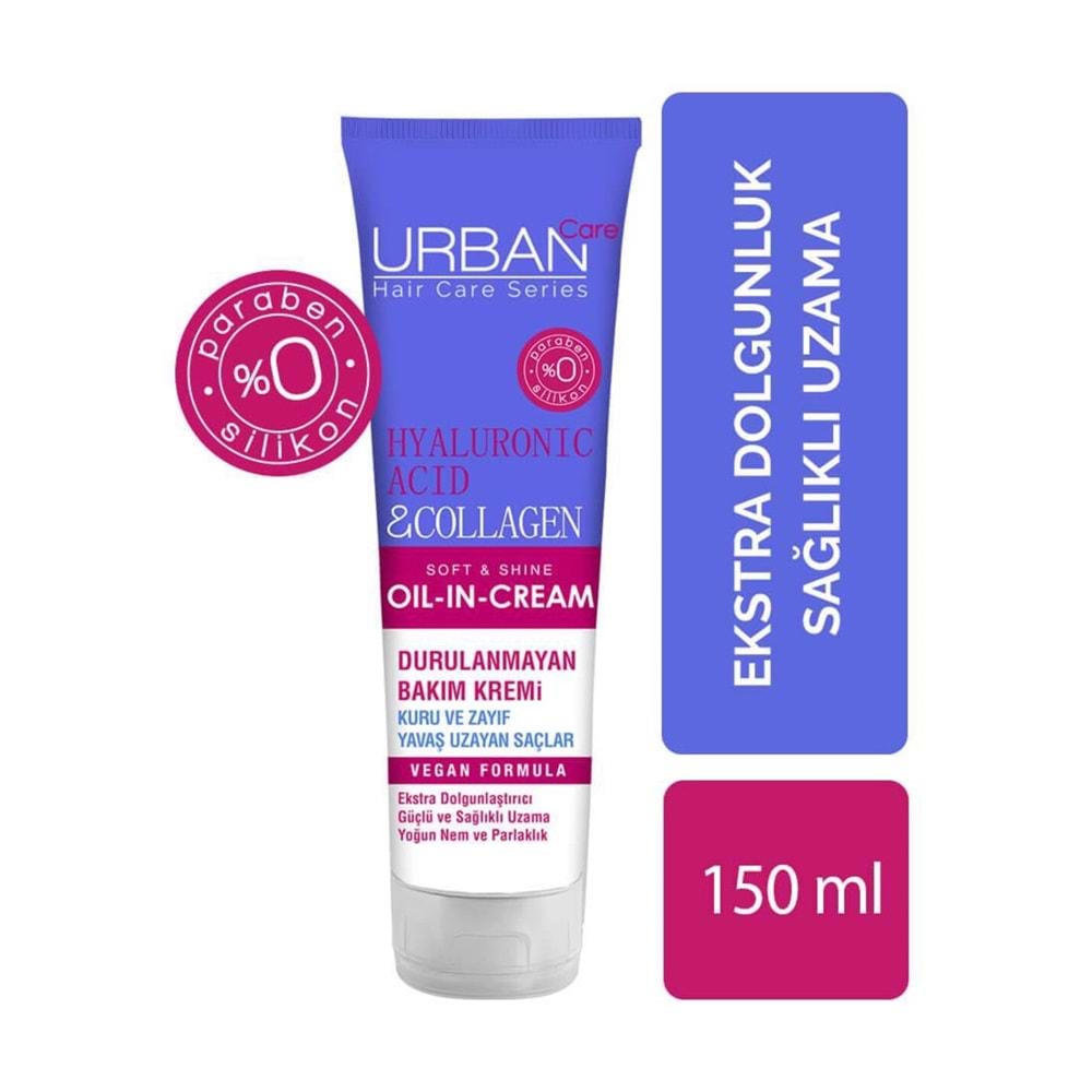 Urban Care Hyaluronik Asit&kolajen Kuru Ve Cansız Saçlara Özel Durulanmayan Bakım Kremi 150 ml
