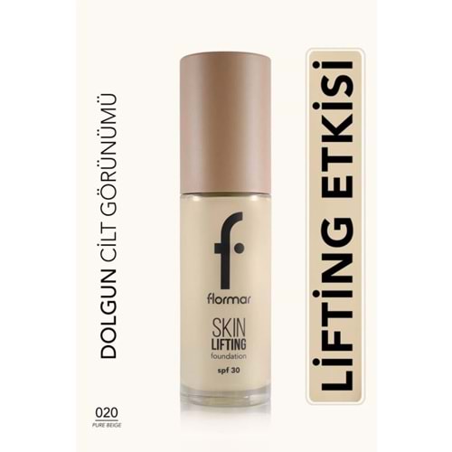 Flormar Spf30 Sıkılaştırıcı Fondöten - Skin Lifting Fdt. - 020 Pure Beige