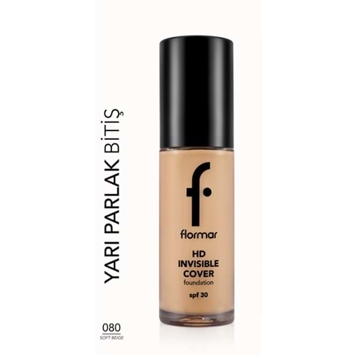 Flormar Doğal Bitişli Fondöten Invisible Cover Hd 080