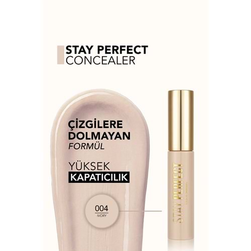 Flormar Doğal Bitişli Kapatıcı Stay Perfect Concealer 004