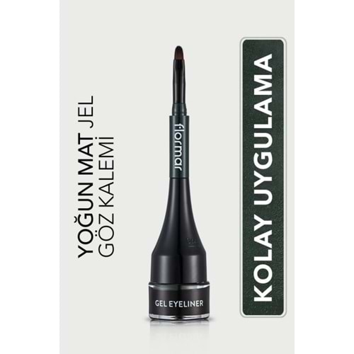 Flormar Yoğun Pigmentli Mat Jel Eyeliner - Gel Eyeliner - 004