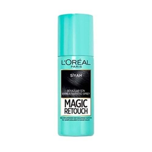 Loreal Paris Beyaz Saçlar Için Kapatıcı Siyah Saç Spreyi - Magic Retouch 01 Noir 75 ml