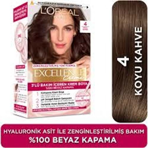 Loreal Paris Excellence Creme 4 Koyu Kahve Saç Boyası