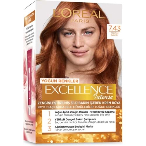 LOreal Paris Excellence Intense 7.43 Tarçın Bakır Saç Boyası