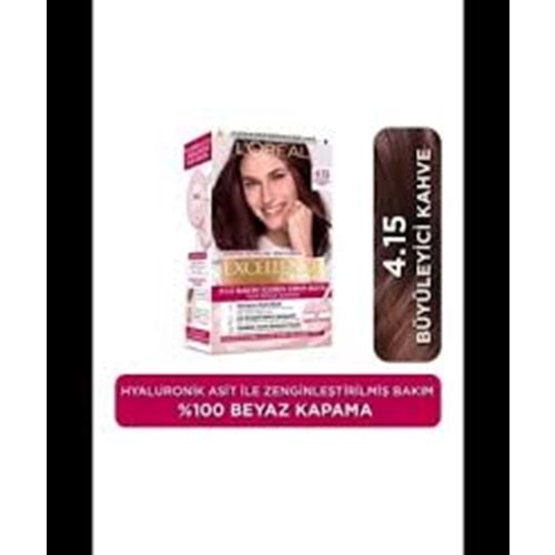 Loreal Paris Excellence Creme 4.15 Büyüleyici Kahve Saç Boyası