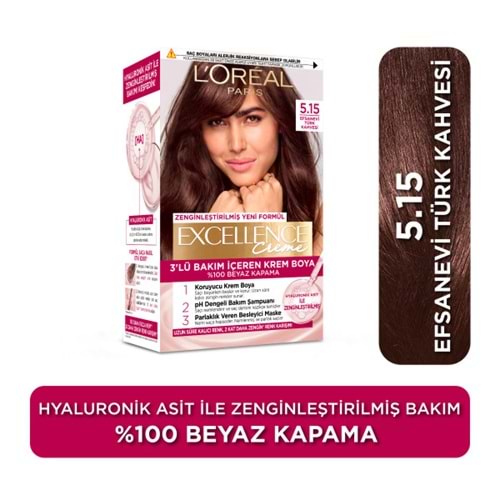LOreal Paris Excellence Creme 5.15 Efsanevi Türk Kahvesi Saç Boyası